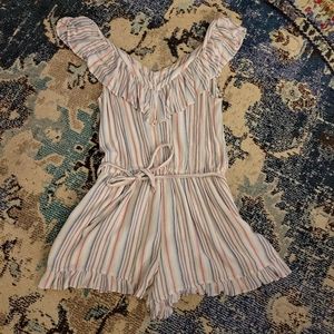 [American Eagle] stripped rompers XL